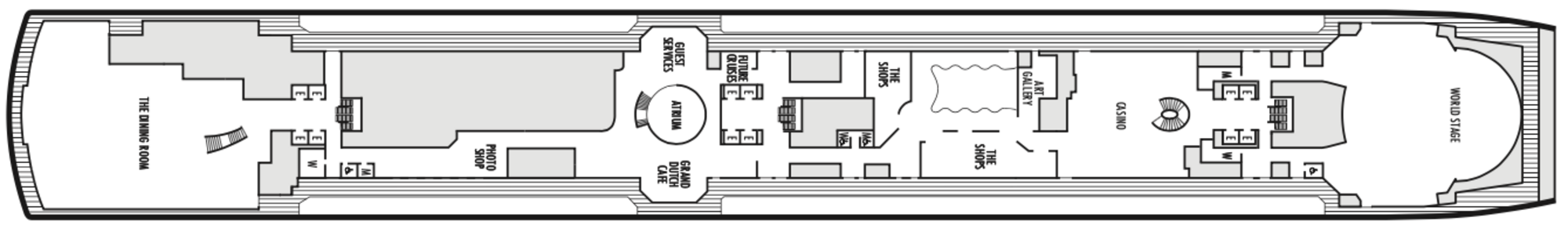 Deck 3 - Promenade plan
